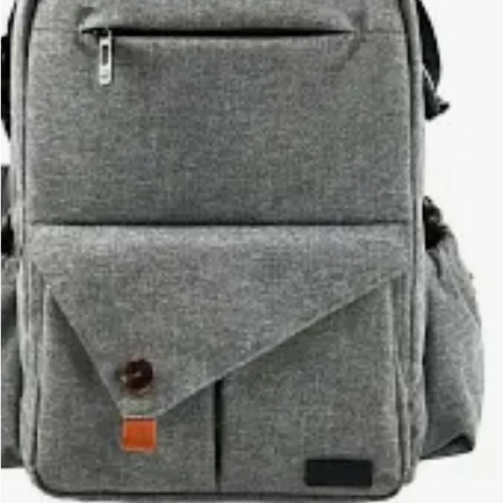 Hap Tim Multi- function Large Grey Baby Diaper Bag Backpack with Stroller Straps